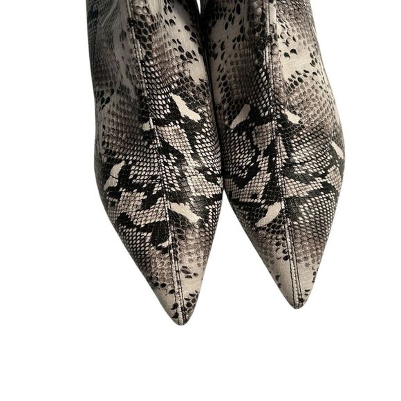 Abound Snake like Print Ivory Mid Ankle Boots(Size 8M) - Picture 6 of 7